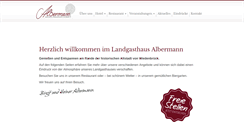 Desktop Screenshot of landgasthaus-albermann.de