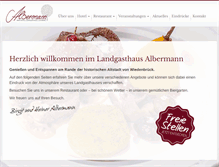 Tablet Screenshot of landgasthaus-albermann.de